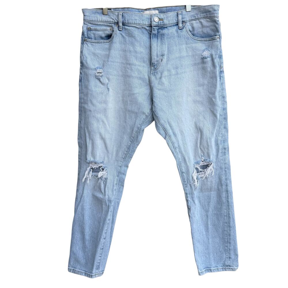 PacSun Athletic Slim Distressed Light Wash Jeans 36x32